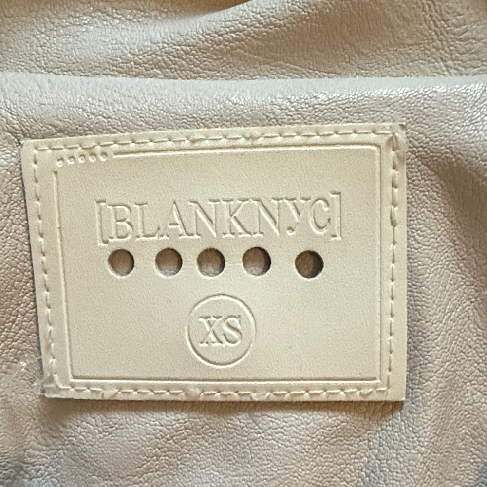 Blank NYC Women's Off-White Leather Jacket - Picture 3 of 8
